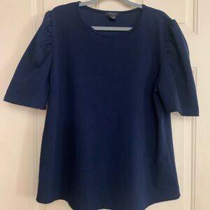 Navy Blue Blouse Shirt Sleeve Size 2X